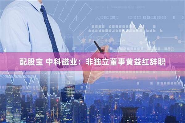 配股宝 中科磁业：非独立董事黄益红辞职