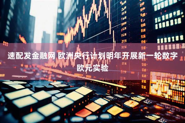 速配发金融网 欧洲央行计划明年开展新一轮数字欧元实验