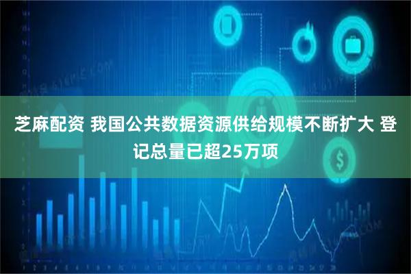 芝麻配资 我国公共数据资源供给规模不断扩大 登记总量已超25万项