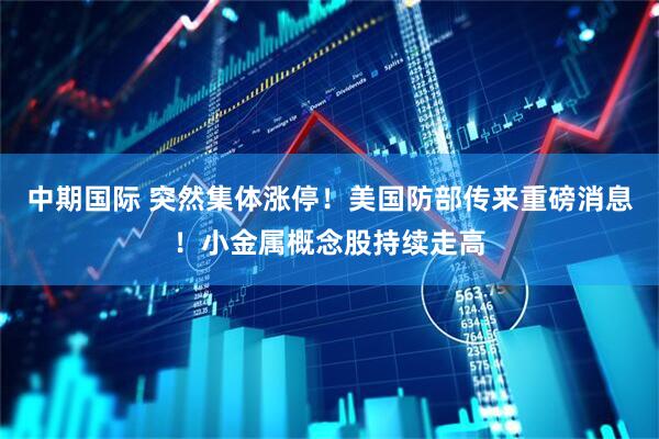 中期国际 突然集体涨停！美国防部传来重磅消息！小金属概念股持续走高